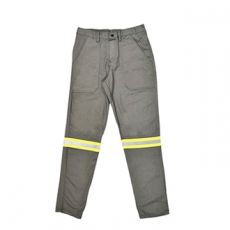 Calça NR10 Risco 2 ATPV 11 Cinza Anti-Chama Guardian DX Para Arco Elétrico Refletivo