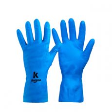 Luva Latex Super Silver Azul