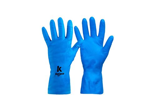 Luva Latex Super Silver Azul